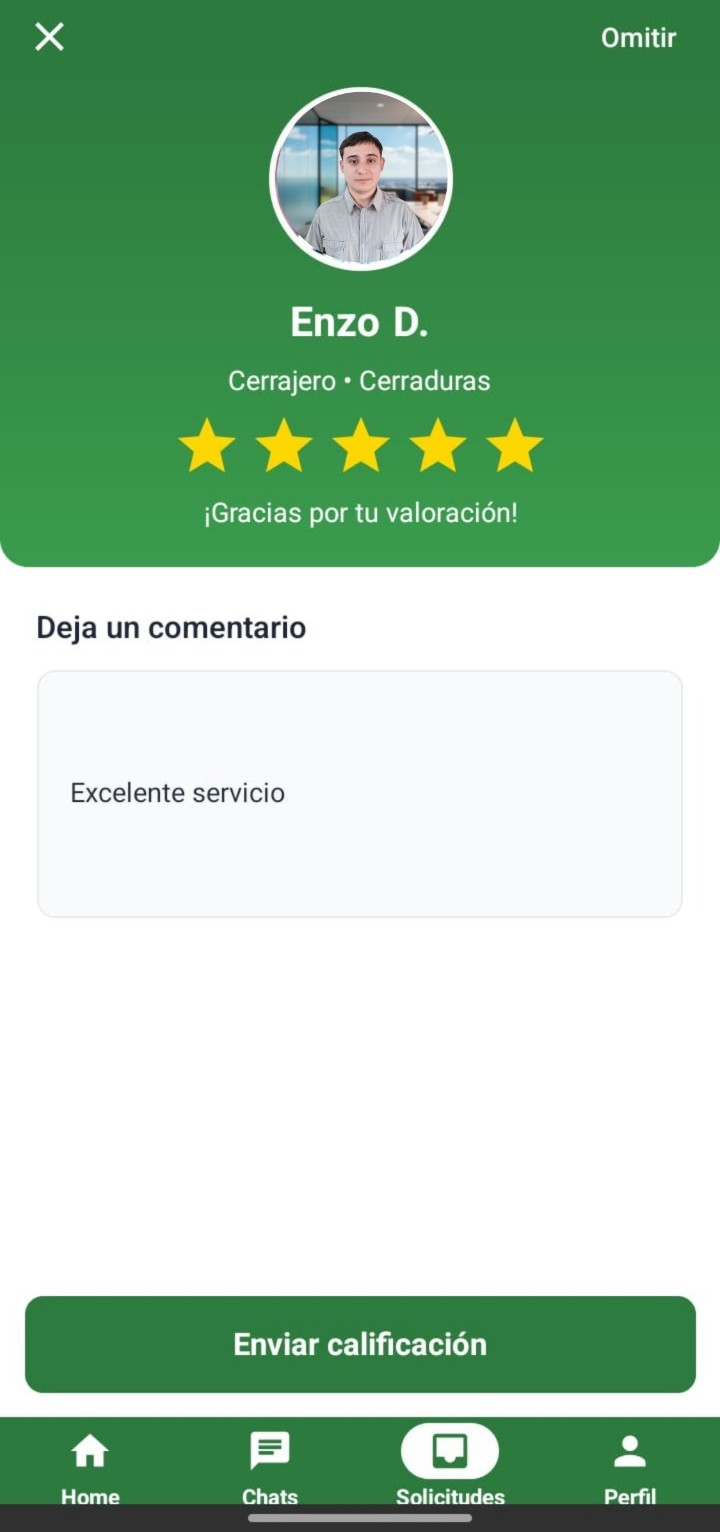 Califica el Servicio