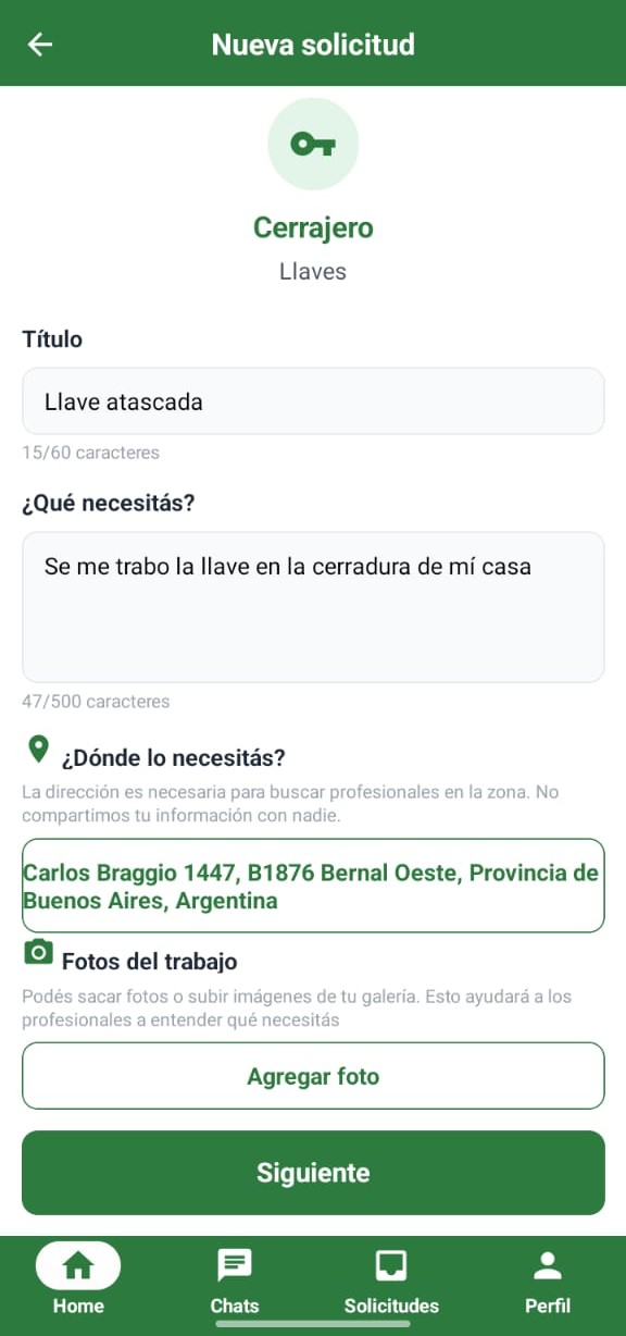 Solicitar Servicios
